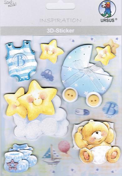 3 D sticker selbstklebend set baby boy 2 aus der Reihe ursus