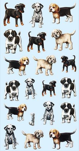 Softy Sticker Hunde bunt kaufen im Shop bei Dekowelt Creativ