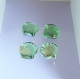 Glasstein Muschel, hellgrün irisierend, 100 g
