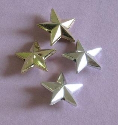 Sternperlen gold und silber 15 mm 10 Stück