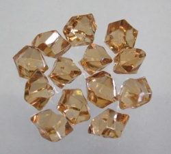 Deko Acrylsteine mini, braun-topaz, 80g Geschenkbox