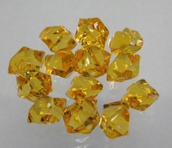 Deko Acrylsteine mini, maisgelb-goldgelb