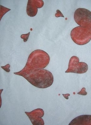 Design Vlies, Love, rot-weiß, 250 mm, 1 m