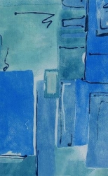 Design Vlies, Milano, blau, 250 mm