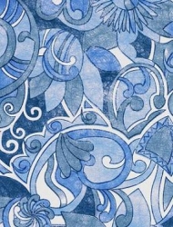 Design Vlies, Brokat, türkis-blau, 250 mm