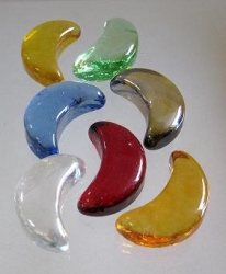 Glasstein Monde, buntmix irisierend