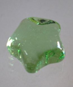 Glasstein Sterne, hellgrün irisierend, 200 g