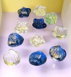 Glassteine Unterwasserwelt klar-blaumix  200 g