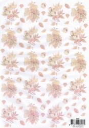 Hintergrundpapier transparent, Herbstlaub, 90 g, DIN A 4