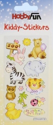 Kiddy Stickers bunt, Tierekinder Zoo  II