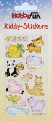 Kiddy Stickers bunt, Tierekinder Zoo  III