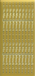 Konturensticker gold, Herzlichen Glückwunsch Borte 20,5 cm
