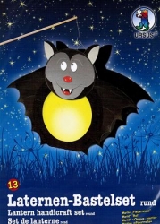 Laternen Bastelset rund Fledermaus 21,8 cm 1 Stück