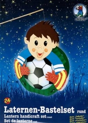 Laternen Bastelset rund Fußballer 21,8 cm 1 Stück
