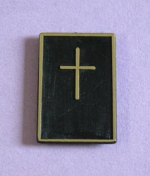 Metallic Bibel schwarz gold 1 Stück