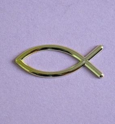 Metallic Ichthy Fisch gold 40 mm 1 Stück