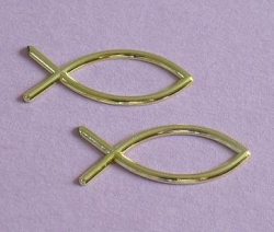 Metallic Ichthy Fisch gold 1 Stück
