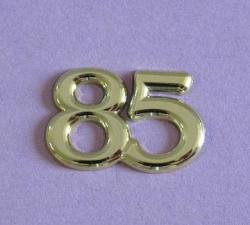 Metallic Jubiläumszahlen 85 gold 3 Stück