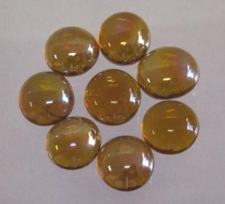 Glasnuggets mini, bernstein topaz irisierend, 13-15 mm