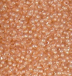 Rocailles irisierend aprikose 2,2 mm Beutel