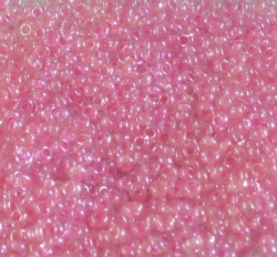 Rocailles irisierend rosa 2,6 mm Dose