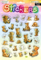 Sticker bunt transparent, Bärchen