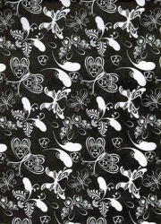 Transparentpapier Black & White Schmetterlinge 115 g 50x61 cm 1 Rolle