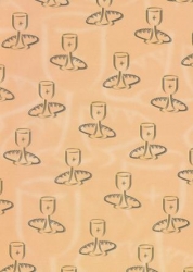 Transparentpapier Christliche Symbole, Brot und Wein, 115 g, 50 x 61 cm, 1 Rolle