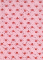 Transparentpapier Poesie Rosen rosa rot 115 g 50x61 cm 1 Rolle