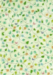Transparentpapier Blütenzauber, grün, 115 g, 50 x 61 cm, 1 Rolle