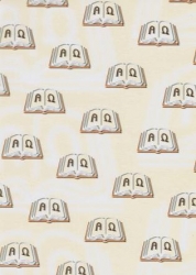 Transparentpapier Christliche Symbole, Bibel, 115 g, 50x61 cm, 1 Rolle