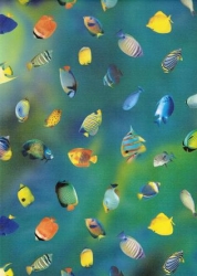 Transparentpapier Maritim, Fische, 115 g, 50 x 61 cm, 1 Rolle