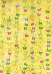Transparentpapier Paradiso Schleifen, gelb, 115 g, 50 x 61 cm, 1 Rolle