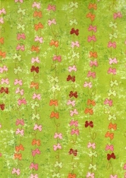 Transparentpapier Paradiso Schleifen, grün, 115 g, 50 x 61 cm, 1 Rolle