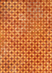 Transparentpapier Paradiso Sterne, orange, 115 g, 50 x 61 cm, 1 Rolle