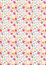 Transparentpapier Romantic Garden Blumen 115 g DIN A 4, 1 Blatt