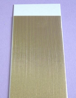 Verzierwachsstreifen flach gold 1 mm x 20 cm, 20 Stück