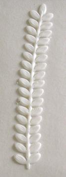 Wachsornament Myrtenranke weiß 8 cm, 1 Stück